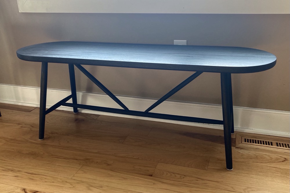 Black bench
